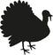 Turkey silhouette vector