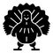 Turkey solid icon. Bird vector illustration isolated on white. Gobbler glyph style design, designed for web and app. Eps