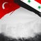 Turkey and Syria Flag - Turkey Earthquake - Syria Earthquake - Earthquake Background