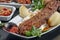 Turkish Adana / Urfa Kebap stock photo