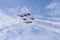 The Turkish Air Force demonstration team and the F5 fighter aircraft are the demonstration aircraft