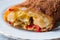 Turkish Avci Boregi / Hunter Pastry Fried Rolls with Chicken and