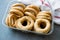 Turkish Bakery Bagel Gevrek Galeta Halka / Round Salty Crackers in Plastic Container or Box.