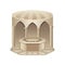 Turkish bath hammam on white vector