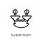 Turkish bath icon. Trendy modern flat linear vector Turkish bath