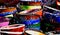 Turkish bowls on street market stall.