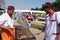 Turkish chefs cooking grilled meat