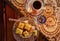 Turkish coffee, baklava and delight