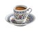 Turkish Coffee with traditional porcelain cup.