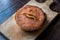 Turkish Cornbread / Misir Ekmegi on wooden surface