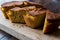 Turkish Cornbread / Misir Ekmegi on wooden surface