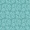 Turkish cucumber seamless pattern turquoise style