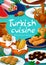 Turkish cuisine menu, desserts, sweet pastry food