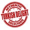 Turkish delight sign or stamp