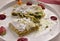 Turkish desert made with filo dough and pistachios