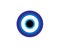 Turkish evil eye symbol - The Nazar Boncuk charm symbol in hand/drawn style - vector evil bead icon