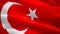 Turkish flag Closeup 1080p Full HD 1920X1080 footage video waving in wind. National Istambul 3d Turkish flag waving. Sign of Turke