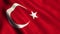 Turkish Flag video animation - 4K