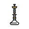 turkish hookah color icon vector illustration