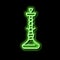 turkish hookah neon glow icon illustration