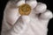 Turkish Kurush Gold Coin Being Held White Glove