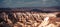 Turkish landscape with stony mountain canyon