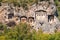 Turkish Lycian tombs - ancient necropolis