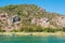 Turkish Lycian tombs on the Dalyan River