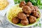 Turkish meatballs kuru kofte