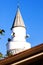 Turkish minaret in blue sky