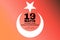 Turkish national holiday vector illustration.