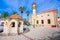 Turkish old mosque and fountain in the town of Ierapetra on the island of Crete, Greece.