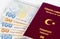 Turkish Passport and Banknotes