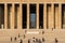 Turkish people visiting Ataturk Mausoleum, Anitkabir, monumental tomb of Mustafa Kemal Ataturk