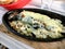 Turkish Seafood Trout Alabalik Fish with Bechamel Sauce in Casserole / Guvec