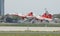 Turkish Stars, Turkish Air Force aerobatic demonstration team display in Istanbul Ataturk Airport during Teknofest Istanbul,