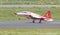 Turkish Stars, Turkish Air Force aerobatic demonstration team display in Istanbul Ataturk Airport during Teknofest Istanbul,