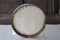 Turkish tambourine or drum. Traditional old tambourine on white. Music instrrument.