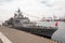 Turkish warship in the port of Odessa.NATO military forces in Ukraine. Odessa. Ukraine. 2019.03.06.