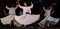 The Turkish whirling dancers or Sufi whirling dancers at Spirito Del Pianeta
