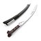 Turkish Yatagan Sword with Sheath on white. 3D illustration