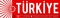 Turkiye, Turkey patriotic banner design, typographic vector illustration, Turkish flag colors