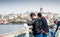 The Turks are fishing on Galata Bridge