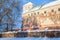 Turku Castle in winter, medieval building facade