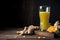 turmeric and ginger-infused juice for healthy digestion