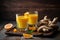 turmeric and ginger-infused juice for healthy digestion