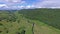 Turn around and flying through the glen between Oban and Taynuilt, Argyll