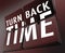 Turn Back Time Retro Clock Flipping Tiles Reverse to Past