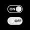 Turn on dark mode. On and Off toggle switch button. Dark theme on your device or site