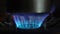 Turn on gas in a gas burner in Ukraine Slow Motion